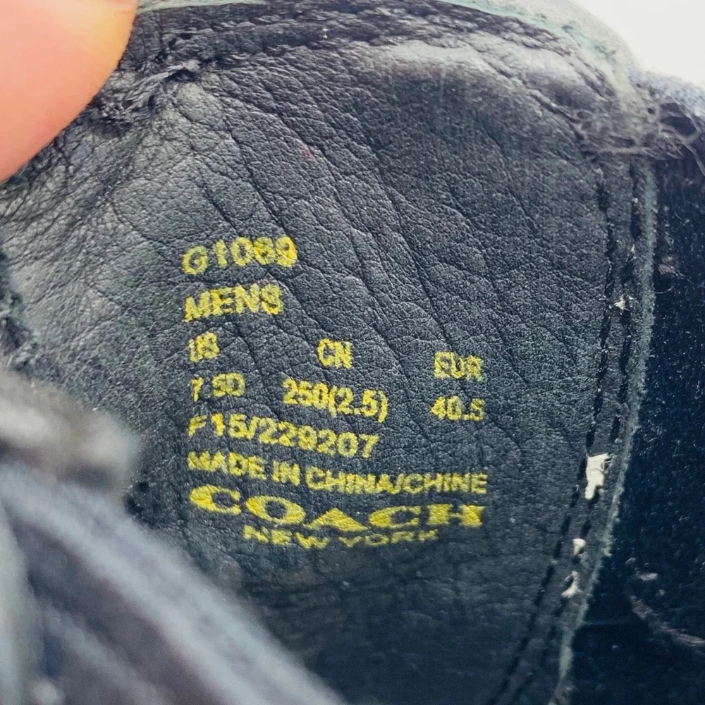 Coach | Men’s Arnold Chelsea Black Leather Boot - Picture 5 of 8